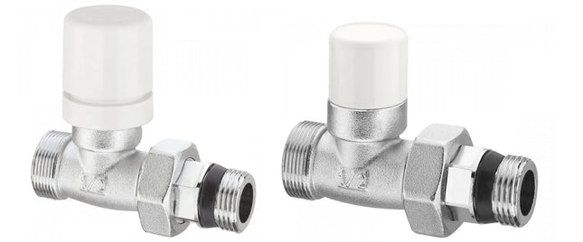 Arteclima - Valvola Termo + Detentore 1/2" Diritti Per Rame/Multistrato - Colore: Cromo