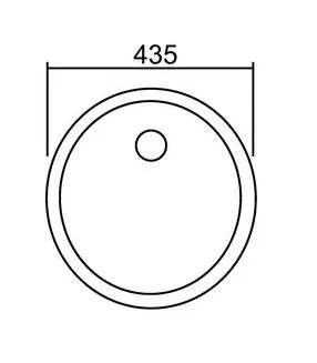 Lavello cucina in acciaio inox vasca tonda Ø43