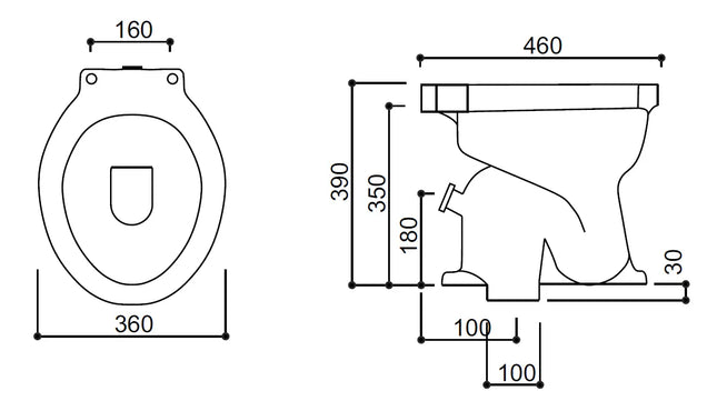 Vaso A Due Fori In Porcellana