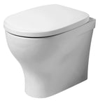 Azzurra - Vaso Filo Parete Porcellana Bianco - Serie: Pratica (Senza Coprivaso)