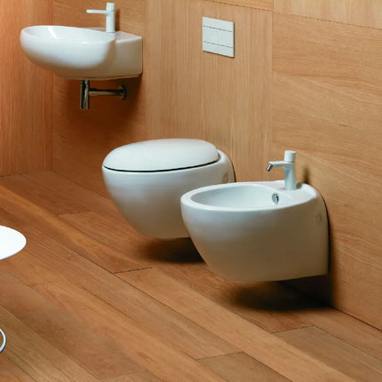 Azzurra - Bidet Filo Parete Porcellana Bianco - Serie: Mini Clas 05