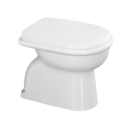 Azzurra - Vaso scarico a pavimento in ceramica bianco - Serie: Elios (senza copriwater)