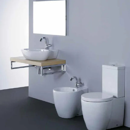 Azzurra - Bidet Filo Parete Porcellana Bianco - Serie: Full 48