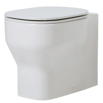 Azzurra - Vaso Filo Parete Porcellana Bianco - Serie: Glaze (Senza Coprivaso)