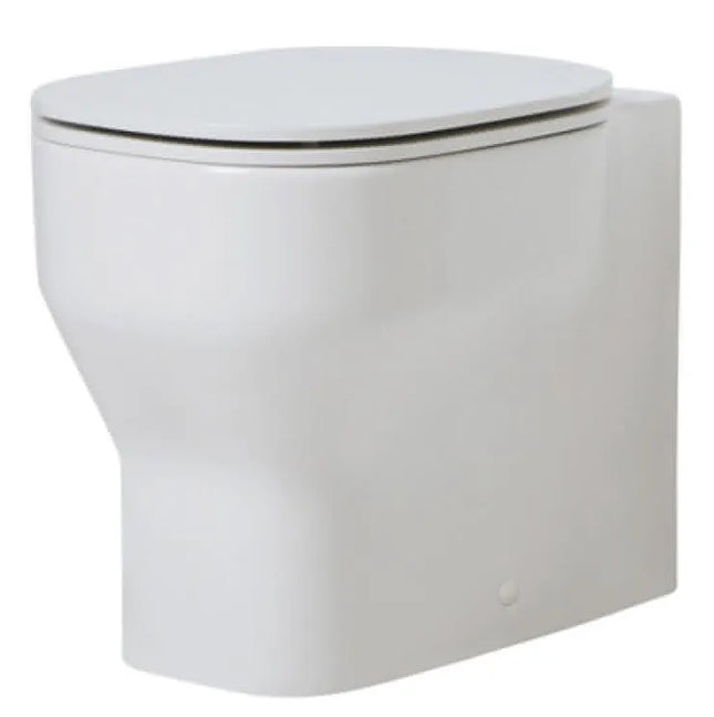 Azzurra - Vaso Filo Parete Porcellana Bianco - Serie: Glaze (Senza Coprivaso)