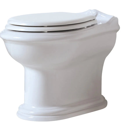 Azzurra - Vaso Scarico A Terra Porcellana Bianco - Serie: Jubilaeum (Senza Coprivaso)