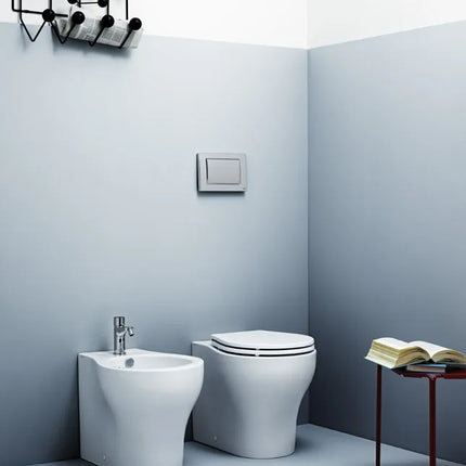 Azzurra - Bidet Filo Parete Porcellana Bianco - Serie: Vera