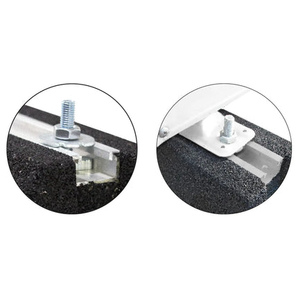 Vecam - Base Antivibrante Per Condizionatore Climatizzatore 400x150x95 mm - Fino A 200 Kg (Singolo)